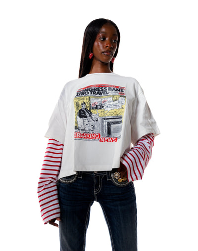 DOUBLE LAYER RED/WHITE STRIPES