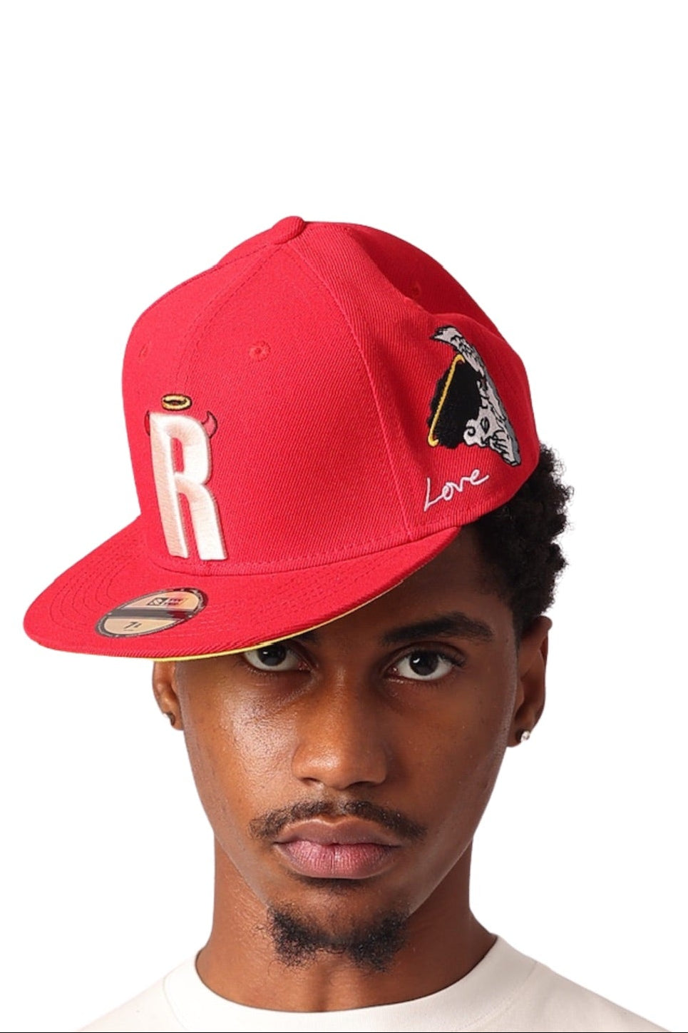 LOVE/HATE FITTED CAP(red)